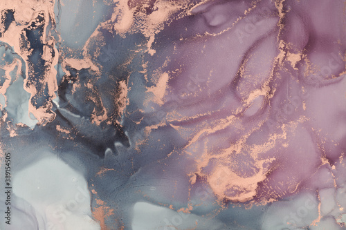 Fluid Art . Modern аbstract colorful background, wallpaper. Mixing acrylic paints. Marble texture. Alcohol ink colors translucent