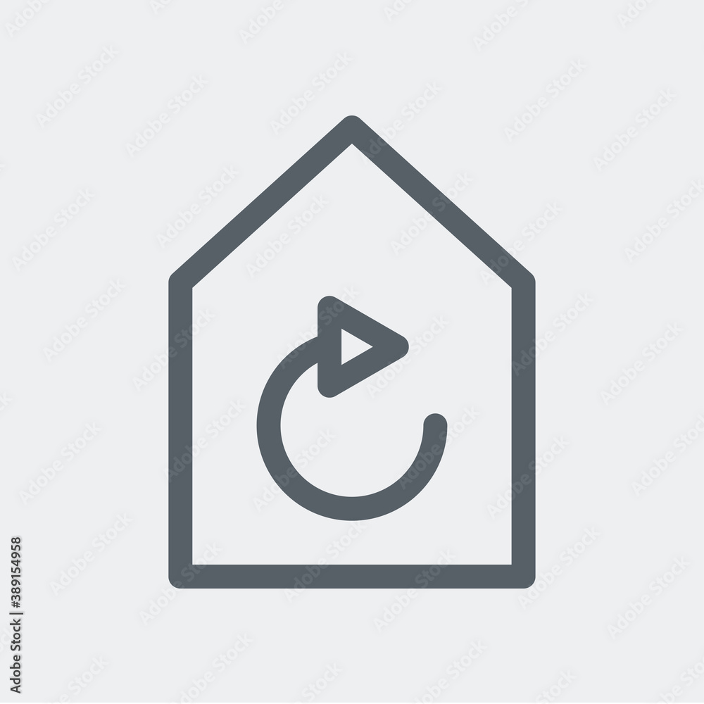 Eco home icon isolated on background. The environment symbol modern, simple, vector, icon for website design, mobile app, ui. Vector Illustration Eco home icon isolated on background. The environment symbol modern, simple, vector, icon for website design, mobile app, ui. Vector Illustration