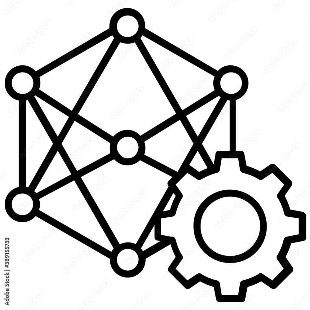 Flat icon image of pattern recognition and data science technology icon
Flat icon image of pattern recognition and data science technology icon