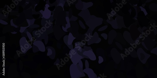 Dark gray vector background with random forms.