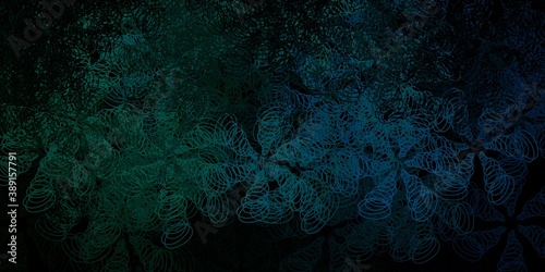 Dark green, yellow vector texture with disks.