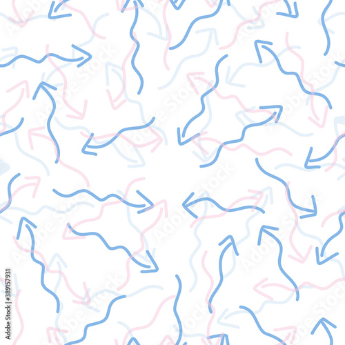 seamless multicolour arrow pattern background