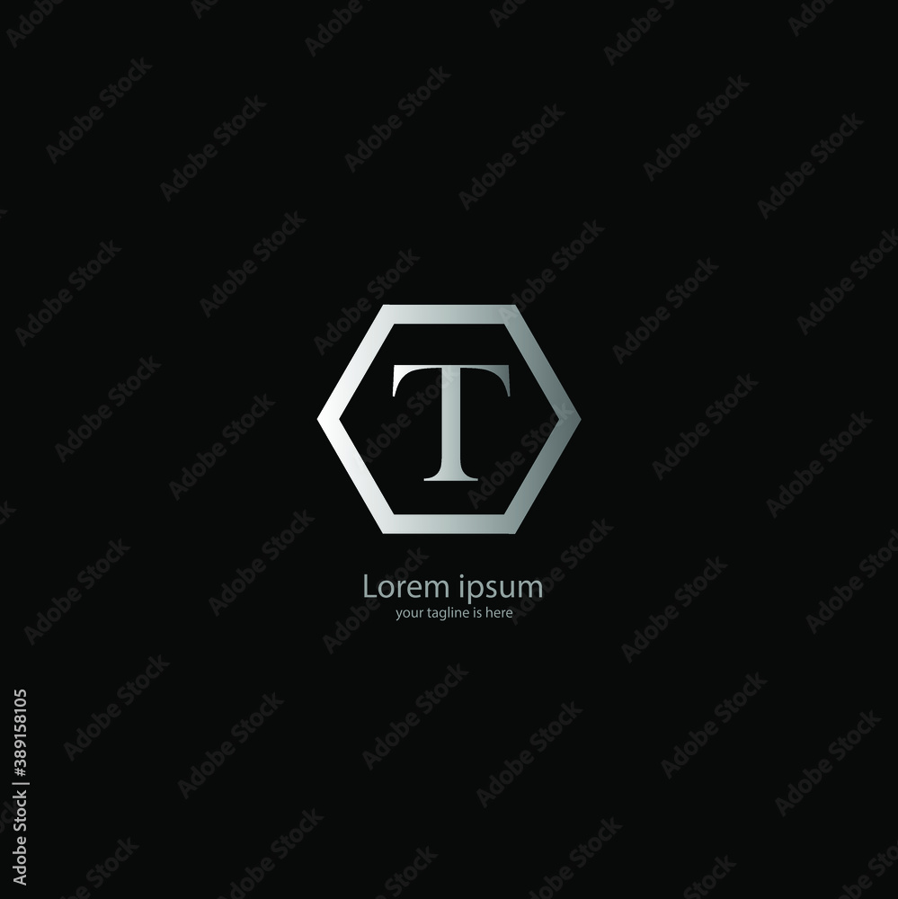 simple elegant logo og letter t with white background simple elegant logo og letter t with white background