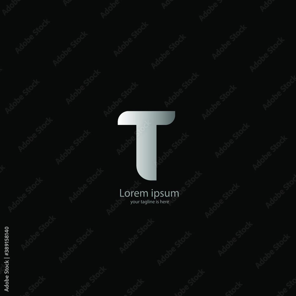 simple elegant logo og letter t with white background simple elegant logo og letter t with white background