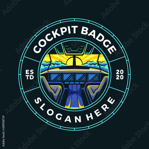 Cockpit badge illustration