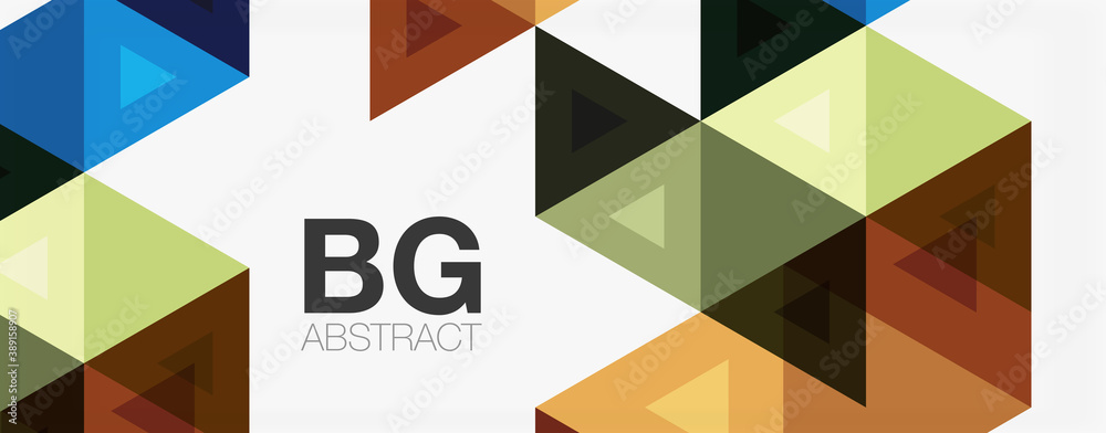 Mosaic triangle pattern abstract background for cover, banner, flyer and poster and other template Mosaic triangle pattern abstract background for cover, banner, flyer and poster and other template