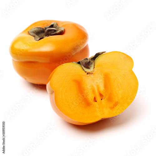 persimmon on a white background