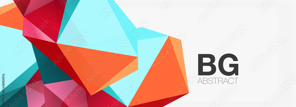 3d mosaic abstract backgrounds, low poly shape geometric design 3d mosaic abstract backgrounds, low poly shape geometric design