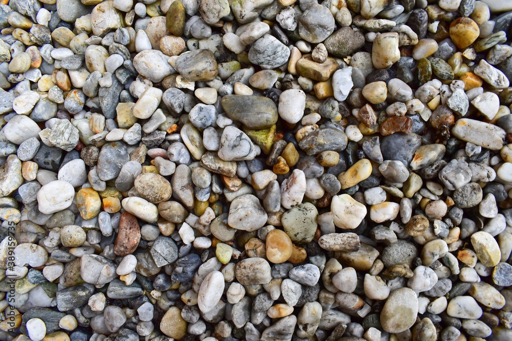 Color river pebbles