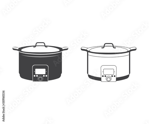 Pressure Cooker vector, Pressure Cooker Symbol, Pressure Cooker Icon, Pressure Cooker Clipart, stovetop pressure cooker design