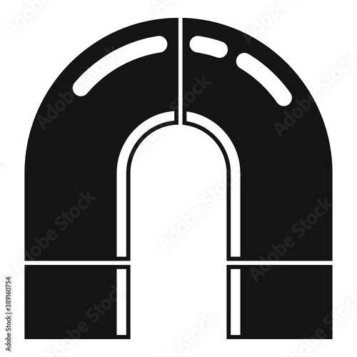 Gravity magnet icon. Simple illustration of gravity magnet vector icon for web design isolated on white background