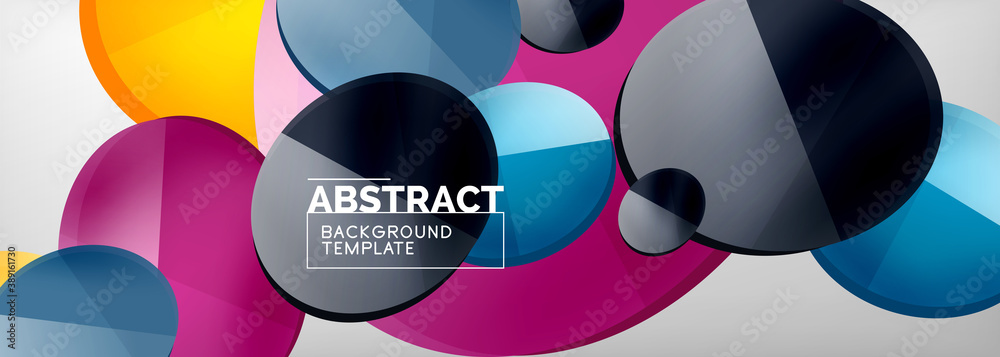 Abstract glossy round shapes vector background. Vector futuristic illustration for covers, banners, flyers and posters and other Abstract glossy round shapes vector background. Vector futuristic illustration for covers, banners, flyers and posters and other