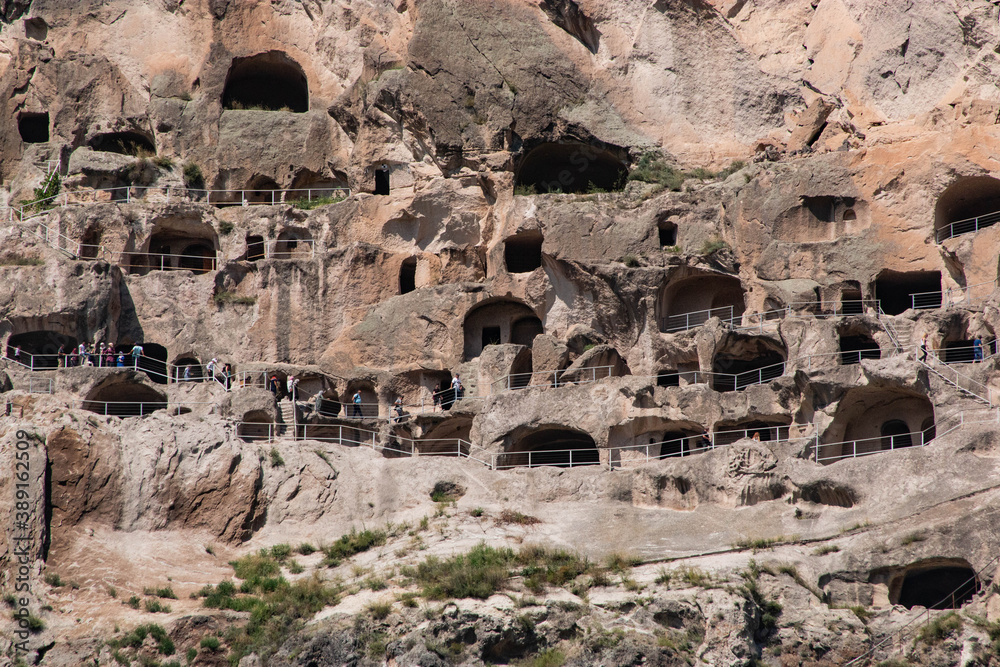 cave city in a huge rock cave city in a huge rock