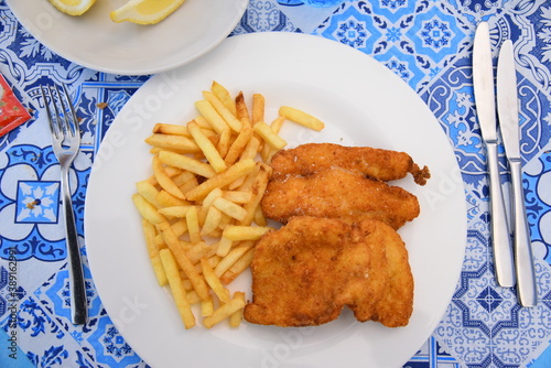 Breaded Cutlet and Fries Sticks Near