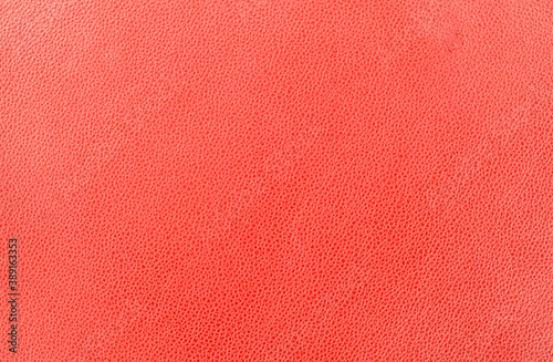 natural red leather texture, top view