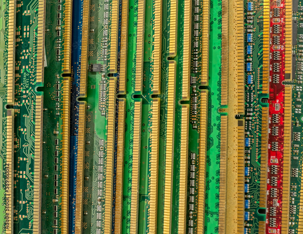 Obraz premium Computer memory module DDR SDRAM