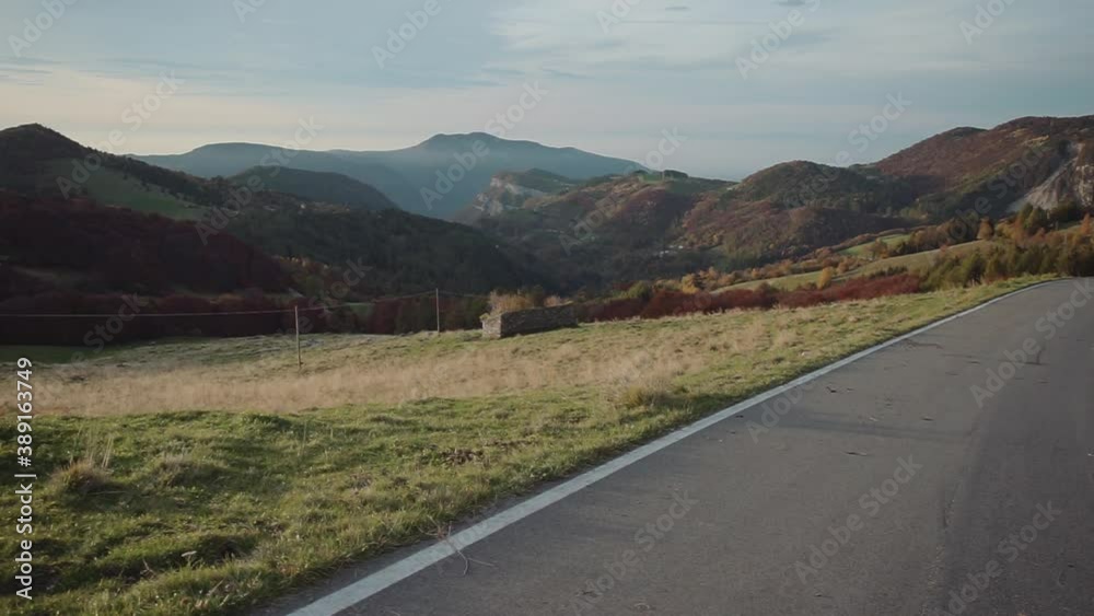 Image with autumn mountain landscape, made in the region of Mount Baldo, Italy. Image with autumn mountain landscape, made in the region of Mount Baldo, Italy.