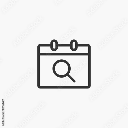 Calendar icon isolated on background. Appointment symbol modern, simple, vector, icon for website design, mobile app, ui. Vector Illustration
