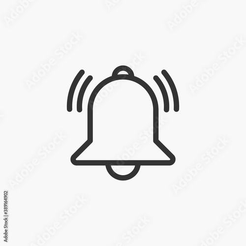 Alarm clock icon isolated on background. Clock symbol modern, simple, vector, icon for website design, mobile app, ui. Vector Illustration