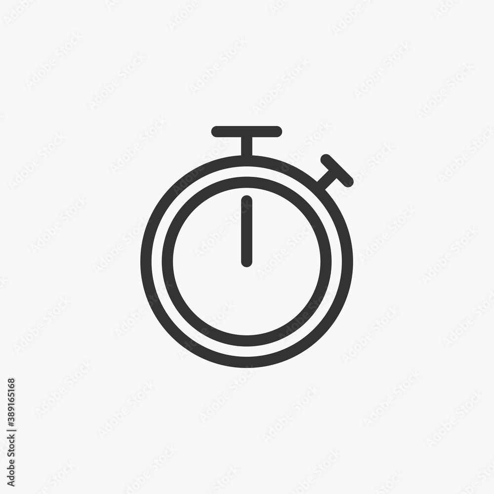 Stopwatch icon isolated on background. Deadline symbol modern, simple, vector, icon for website design, mobile app, ui. Vector Illustration Stopwatch icon isolated on background. Deadline symbol modern, simple, vector, icon for website design, mobile app, ui. Vector Illustration
