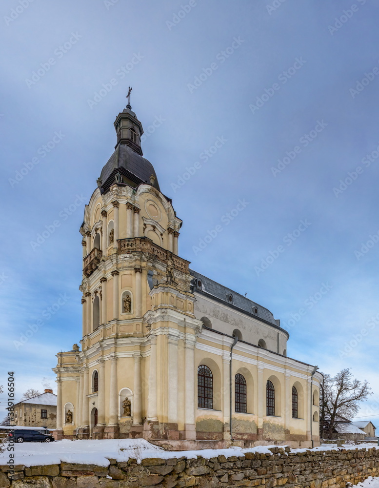 Baroque Trinity Church in Mykulyntsi, Ukraine