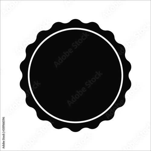 starburst, sunburst badges. Black icons on white background. Simple flat style vintage labels, stickers.
