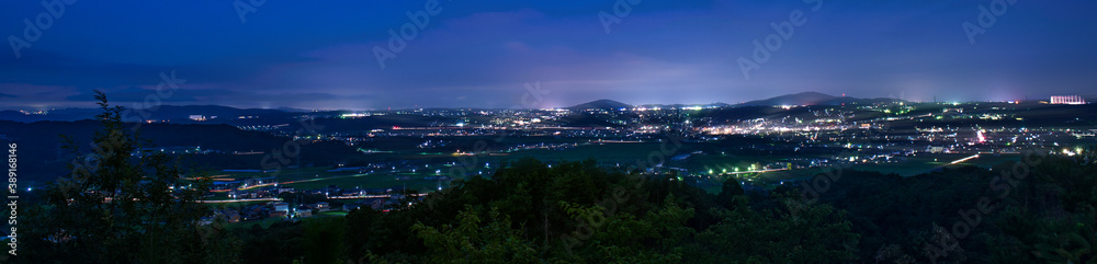 兵庫県・三木市の夜の風景