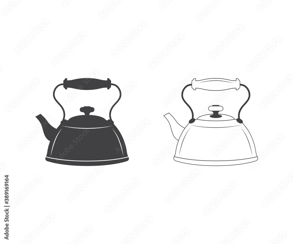 Kettle icon, Tea Kettle Vector, Tea Kettle Symbol, Tea Kettle