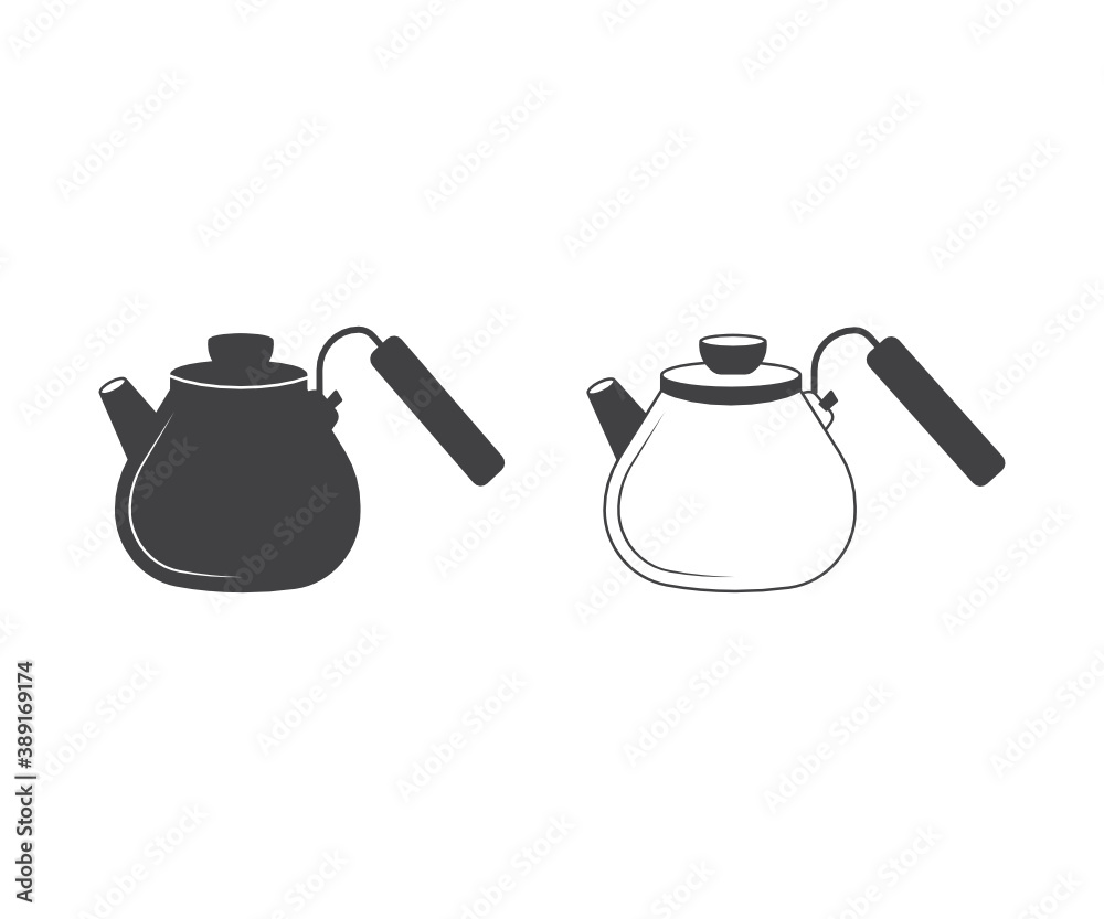 Kettle icon, Tea Kettle Vector, Tea Kettle Symbol, Tea Kettle