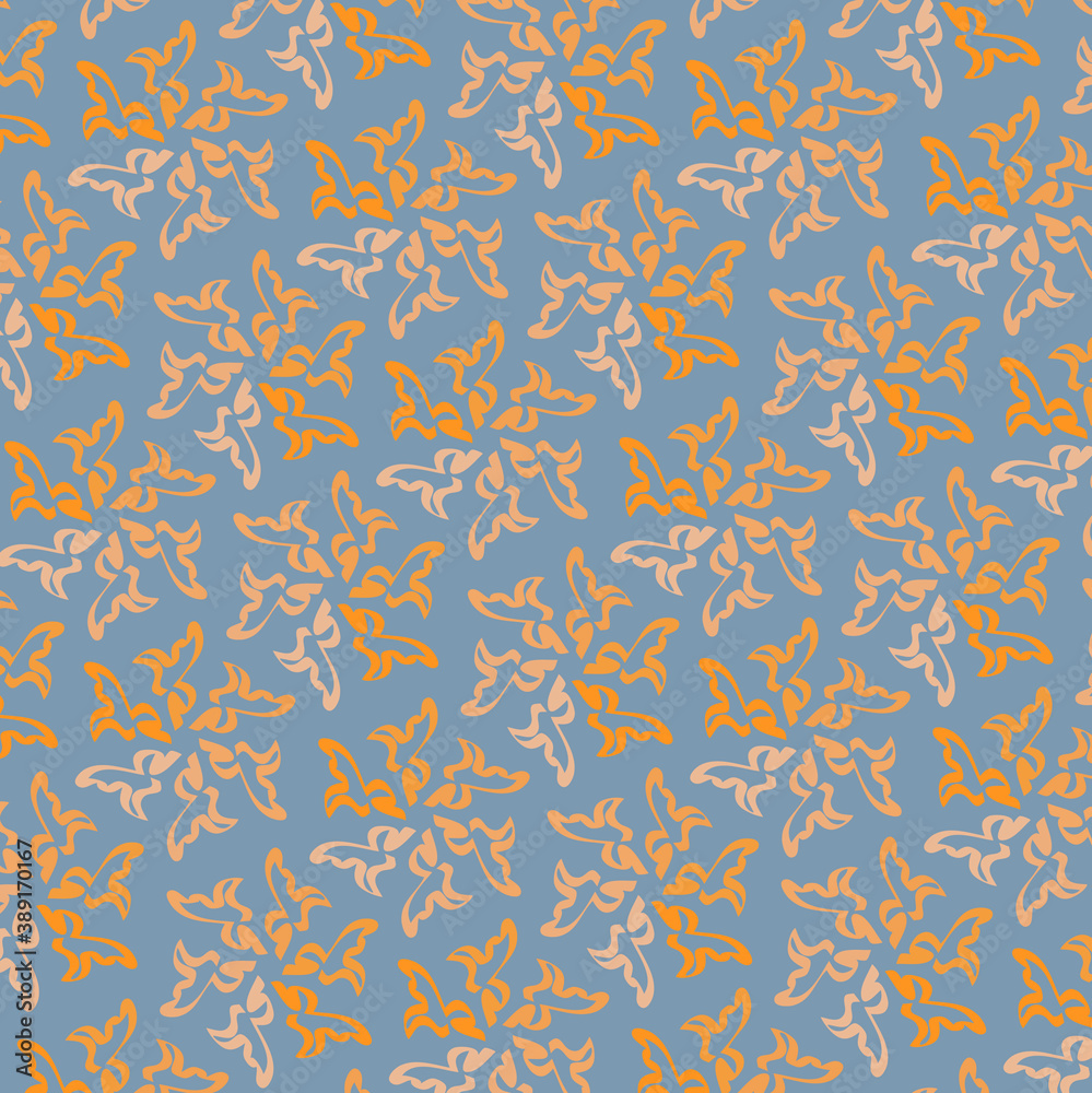 Orange gradient abstract patterns on the gray background. Orange gradient abstract patterns on the gray background.