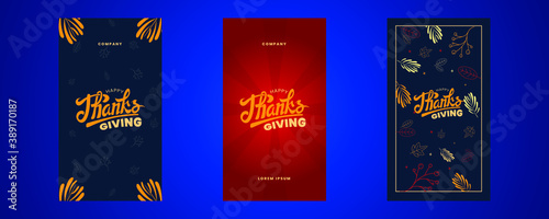 Thanks giving social media stories