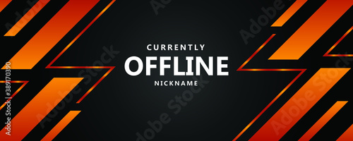 Modern abstract twitch background design
