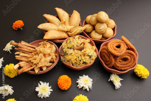 Home made tasty Diwali food /snacks / sweets.