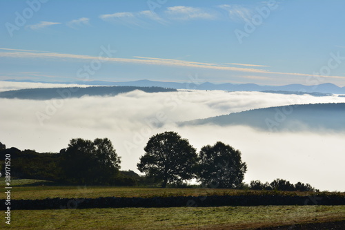 Morning mist in Galicia