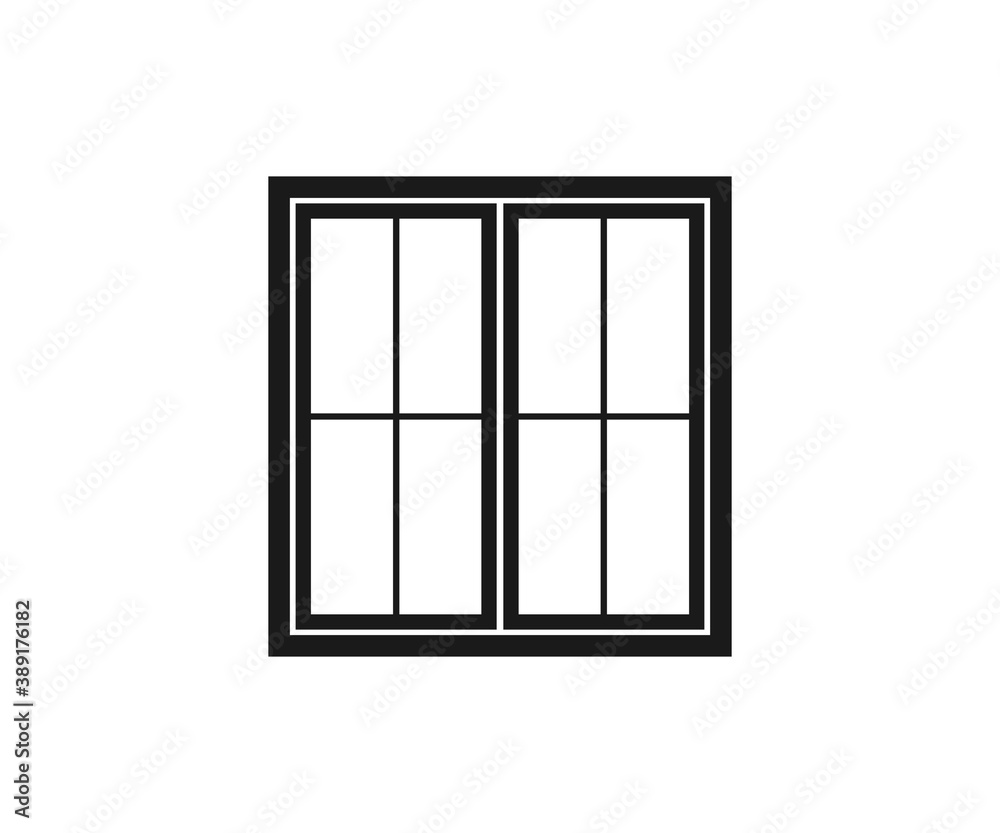 Window, Window Icon, Window Clipart, Window Silhouette, Window Symbol Icon Design. Window frames line icon set. Vector illustration. Window, Window Icon, Window Clipart, Window Silhouette, Window Symbol Icon Design. Window frames line icon set. Vector illustration.