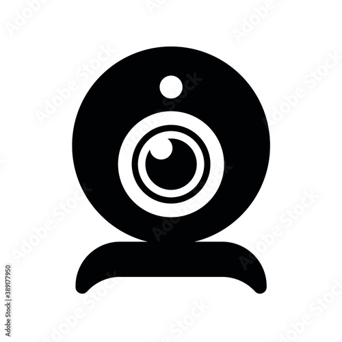 Webcam. Vector illustration isolated on white background.