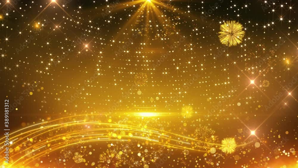 awards show golden background star pattern