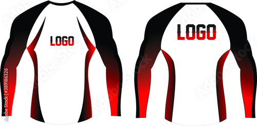 Rash Guard full sleeve Shirt Mock ups vectors 