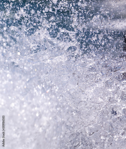 Splashing water in the sea as an abstract background.