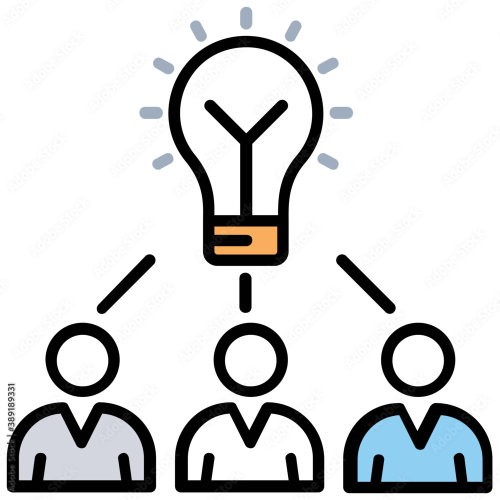 
Group of people linked representing association
