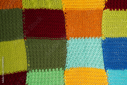 Full Frame Shot Of Multi Colored Patterned Woolen Textile