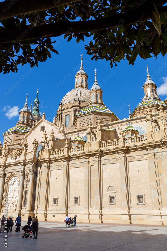 Zaragoza - The cathedral  Basilica del Pilar.