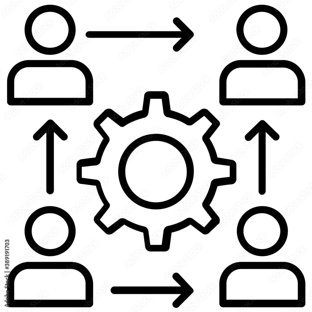 Group of people linked representing association
Group of people linked representing association