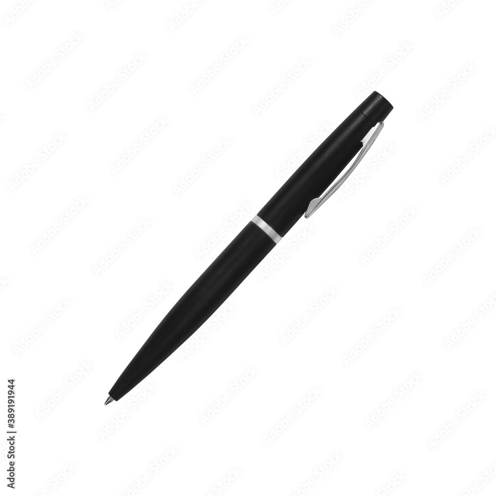 pen isolated on white background, black color pen isolated on white background, black color