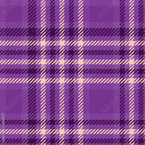 Tartan plaid seamless pattern in lilac colors. Checked pattern