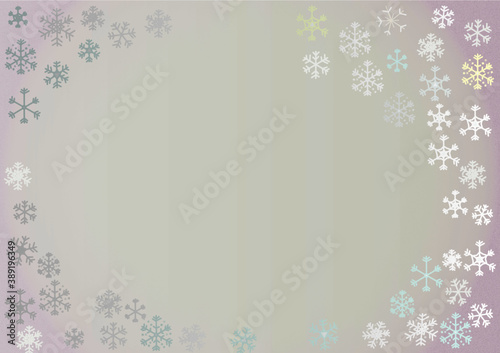 Schneeflocke gegen ein Grauen Hintergrund. Winter