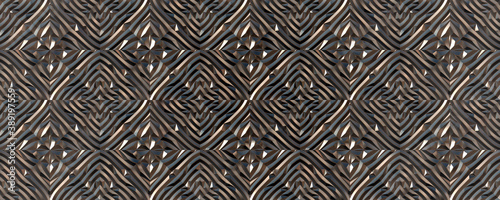 Elegant classic geometric floor pattern