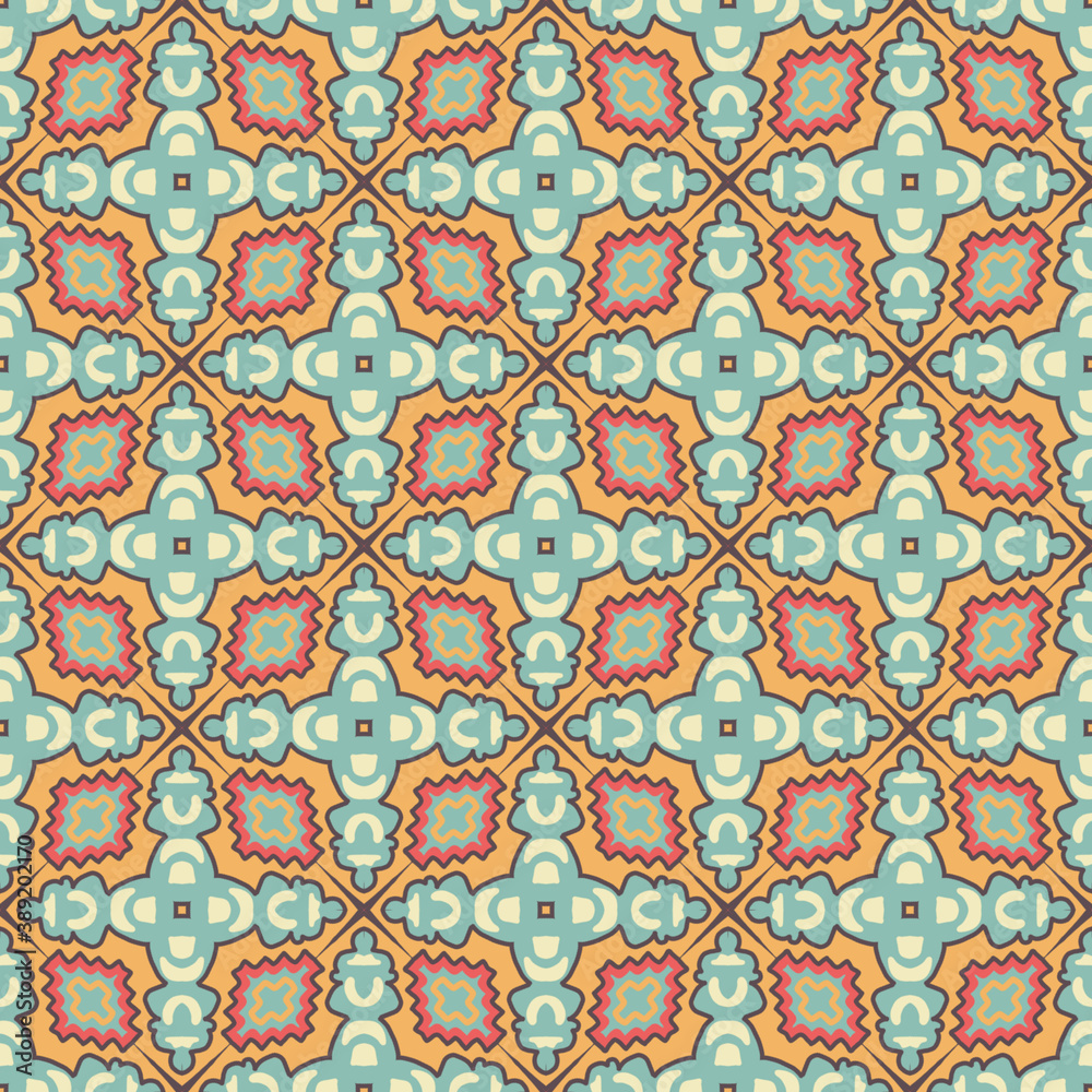 seamless pattern: detailed persian carpet, Oriental carpet seamless pattern