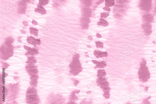 Pink Summer Ikad Design. Tie Dye Batik Style.  photo