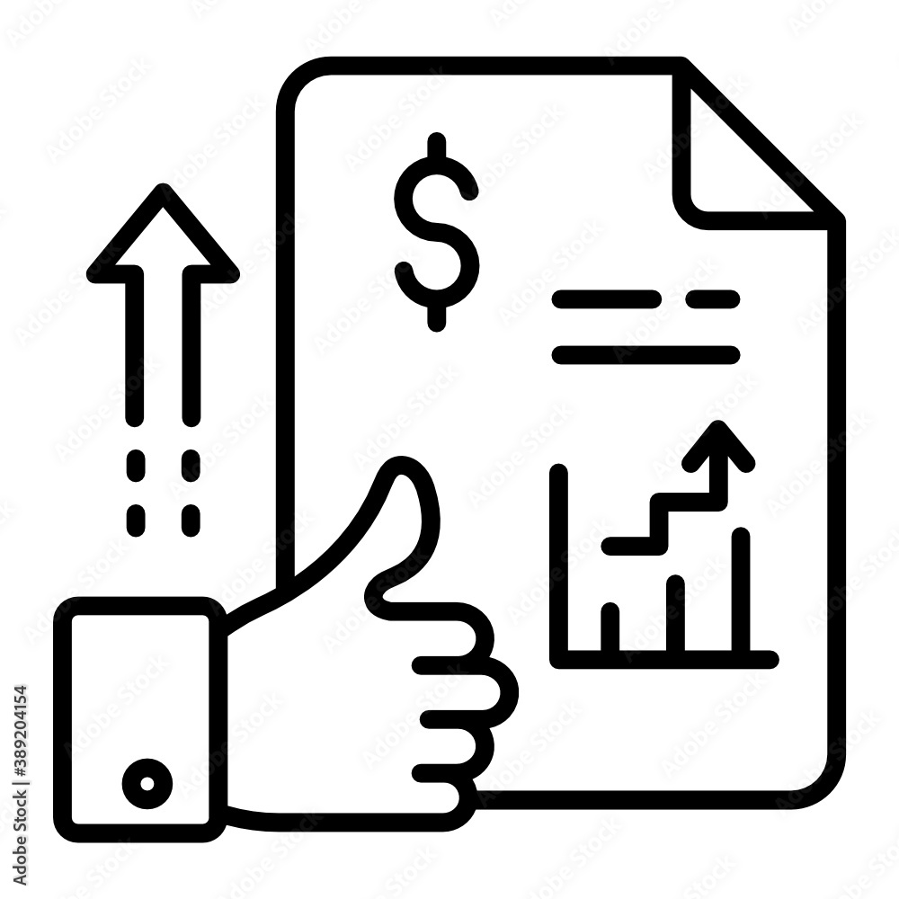 High Conversion Rate Concept, Financial Growth with Small Graph Vector Icon Design, SEO and Digital Marketing Symbol on White background 